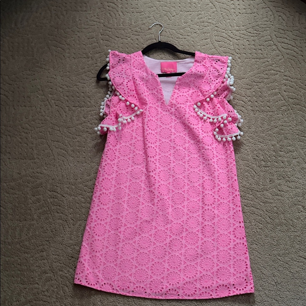 Lilly Pulitzer Pink Eyelet Dress